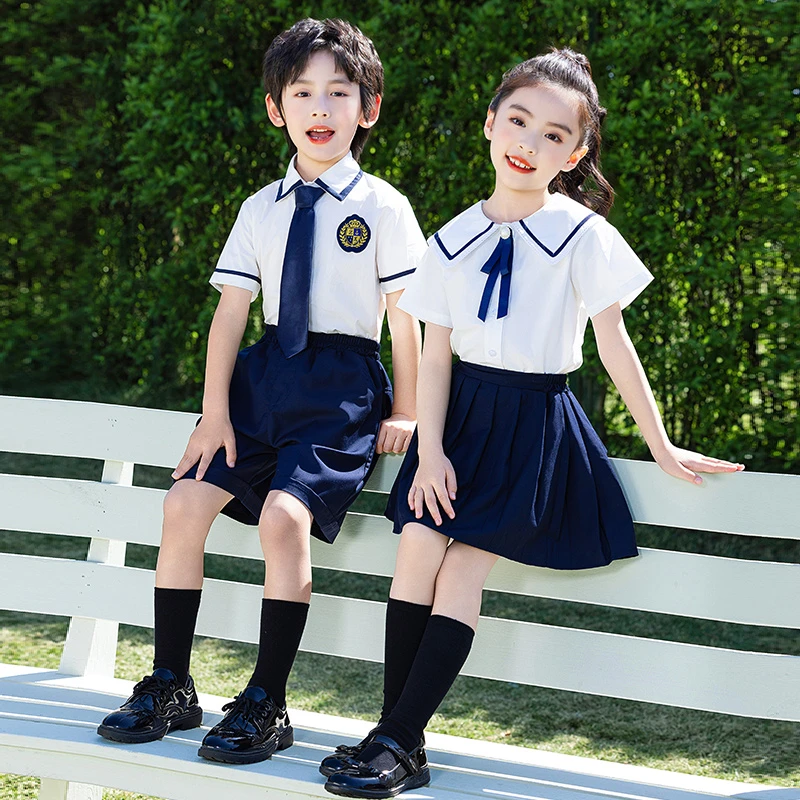 2025小学生校服学院风儿童园服班服夏装两件套新款上架毕业礼服