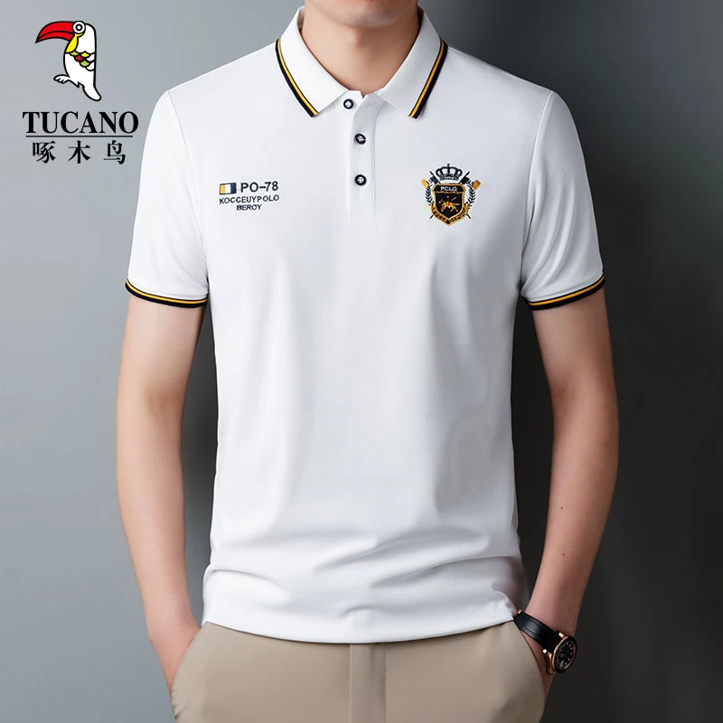 TUCANO/啄木鳥polo衫男夏季商务休闲半袖上衣透气薄款短袖t恤男款