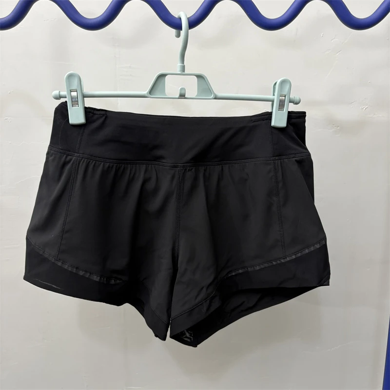 女运动短裤假两件防走光速干裤健身瑜伽跑步