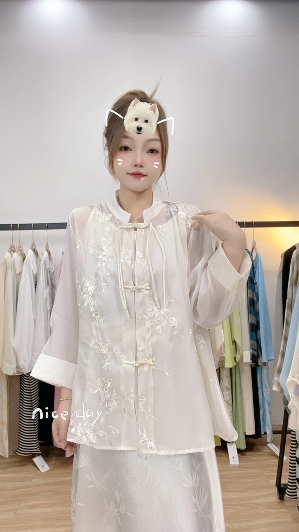 【单外套H101-H185】2025年春夏胖mm爆款微胖国风外搭加宽加大女装