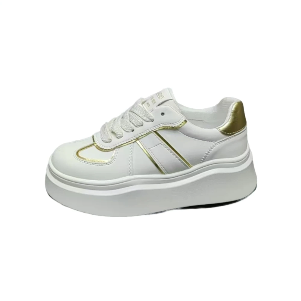 6033-7   40501真皮厚底小白鞋 （标准尺码）