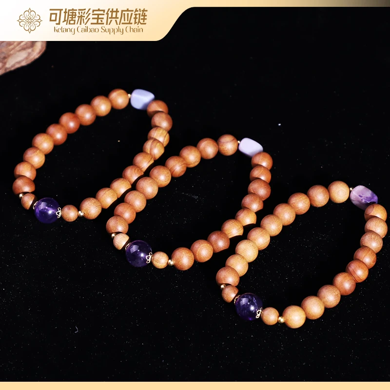 18K 老山檀DIY舒俱来手串8mm+KTCB-3541 /多样性 发一个