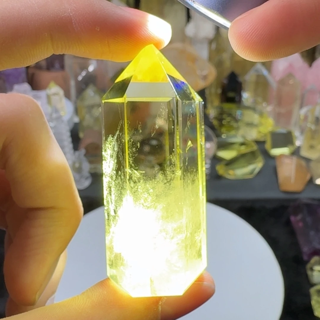 未镶嵌水晶珠宝半成品黄水晶