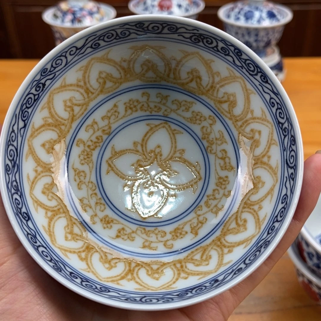 手绘现代茶具非古董