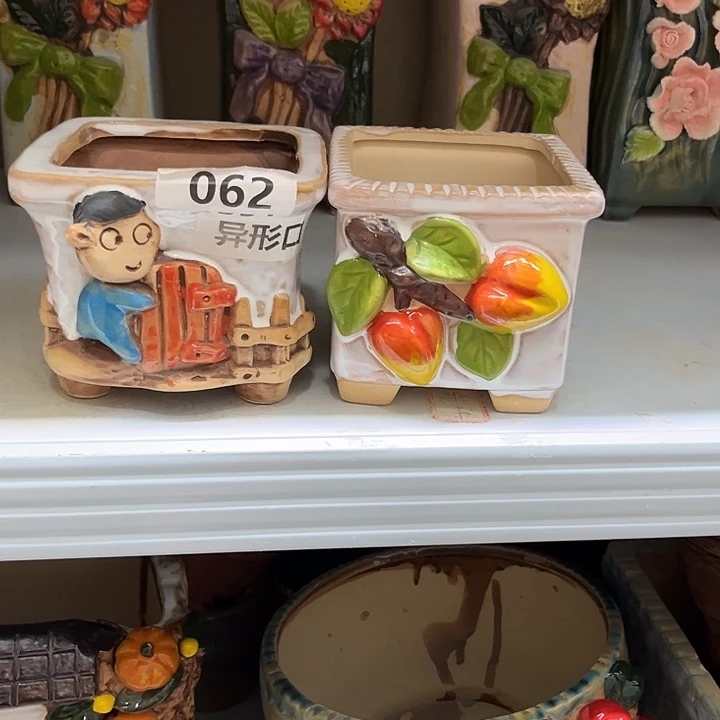 紫砂花盆粗陶材质多肉花盆