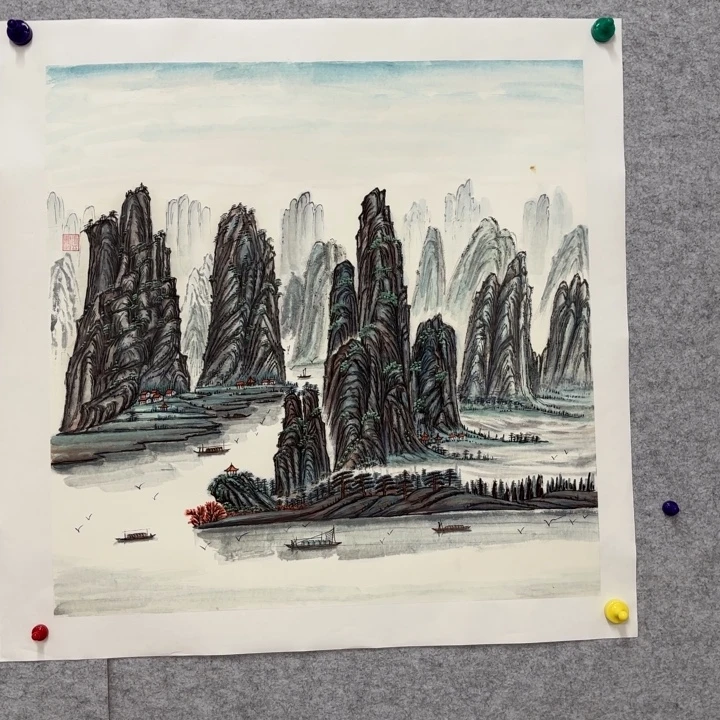 国画花鸟等图案和造型各有