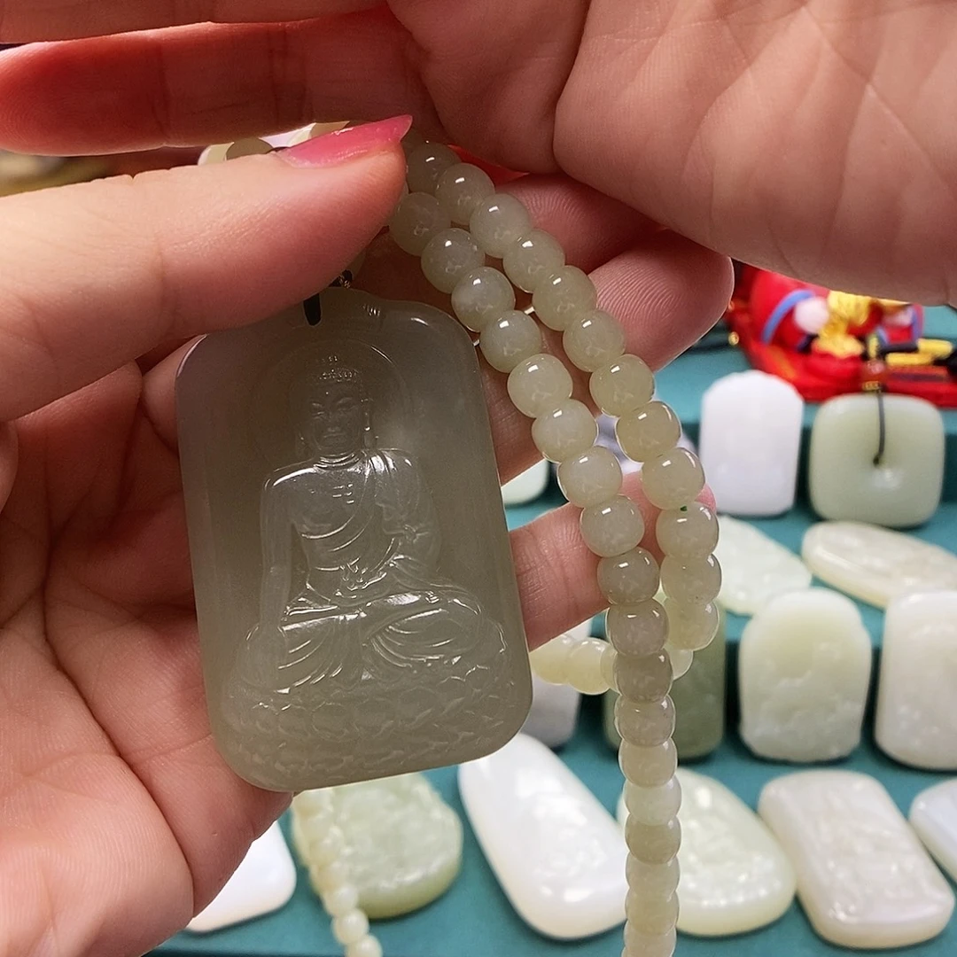 跃***和田玉未镶嵌颈饰