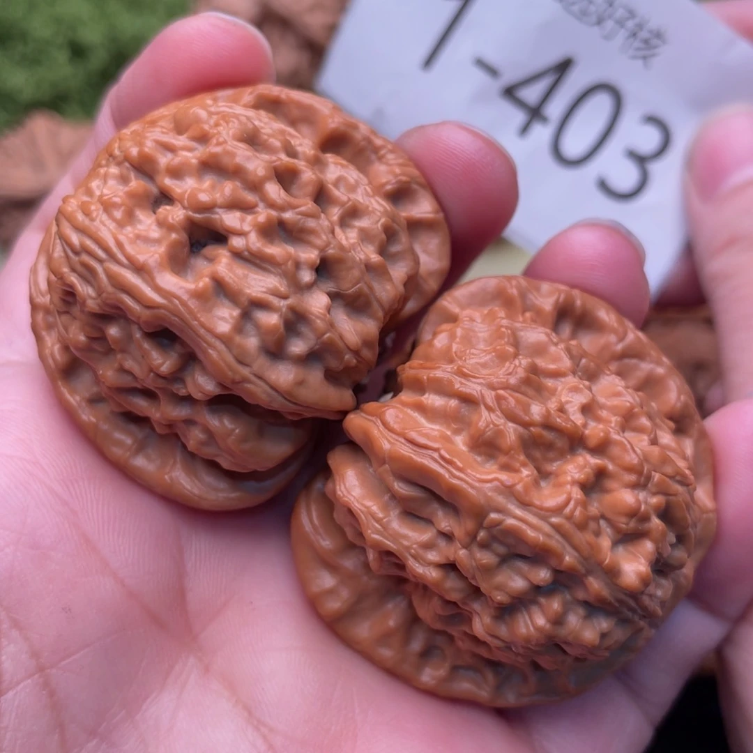 文玩核桃把件精白43