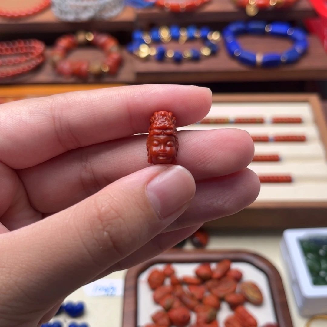 南红玛瑙南红未镶嵌37观音头