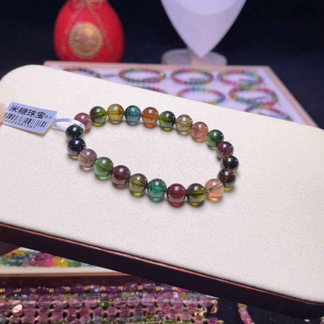 碧玺未镶嵌手链A10碧玺手链