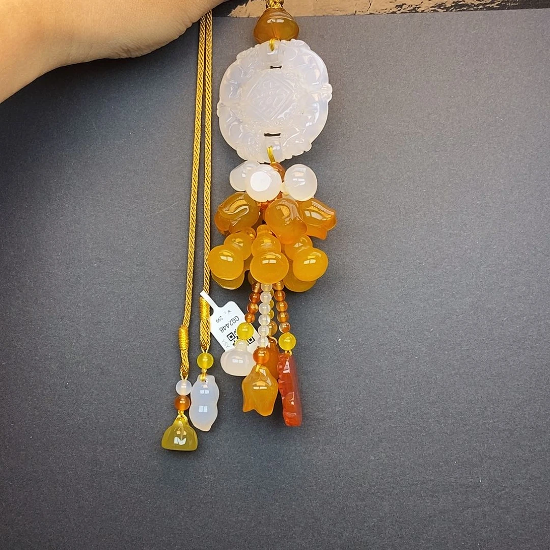 玛瑙/玉髓车挂未镶嵌