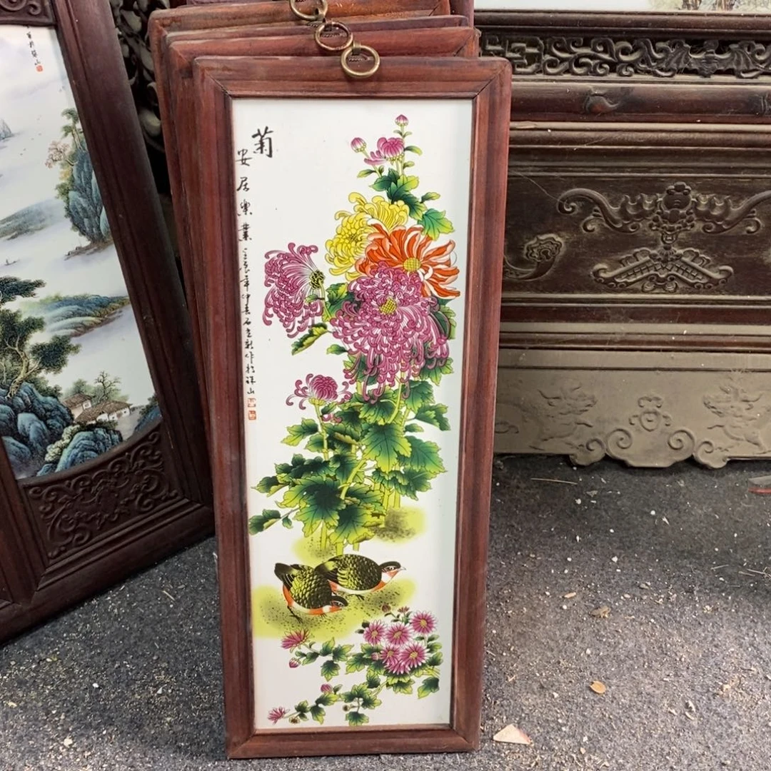 瓷55*21 景德镇瓷板画柴窑烧制