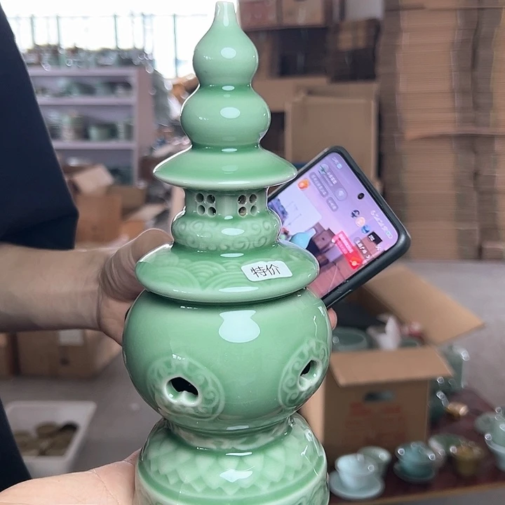 龙泉云间青瓷小米茶器