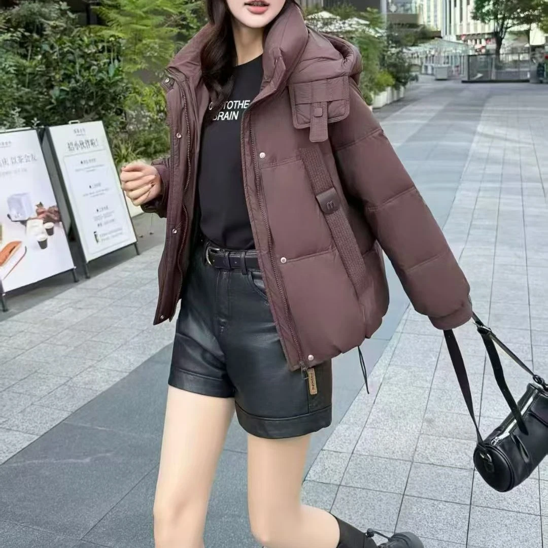时尚女装连帽羽绒服9901