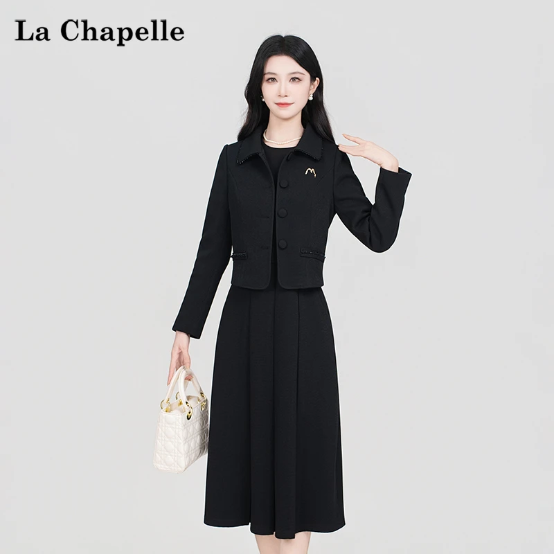 【拉夏贝尔】2025秋冬新款韩版气质显瘦时尚套装
