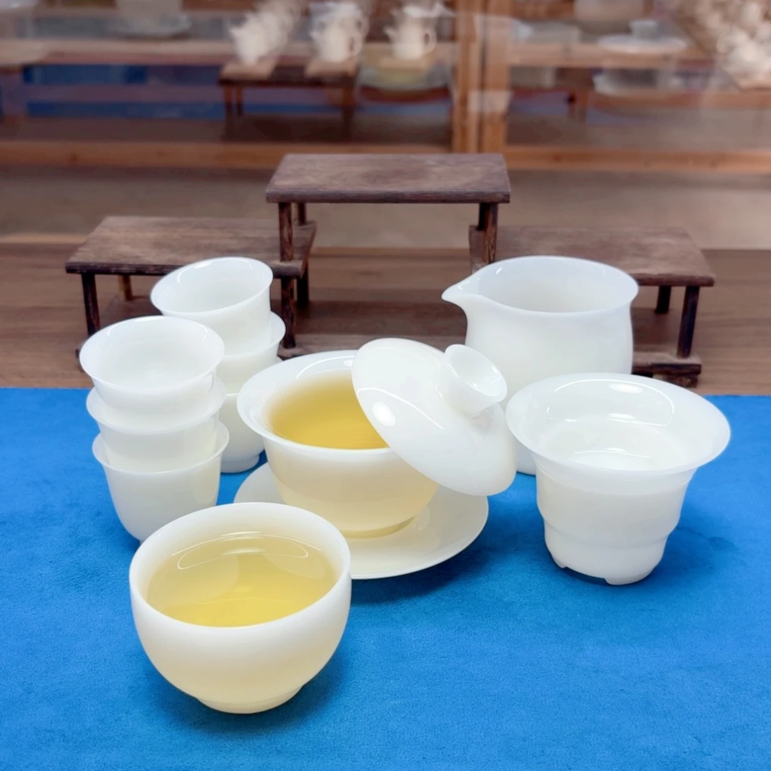 璞玉冰种玉瓷茶具工厂