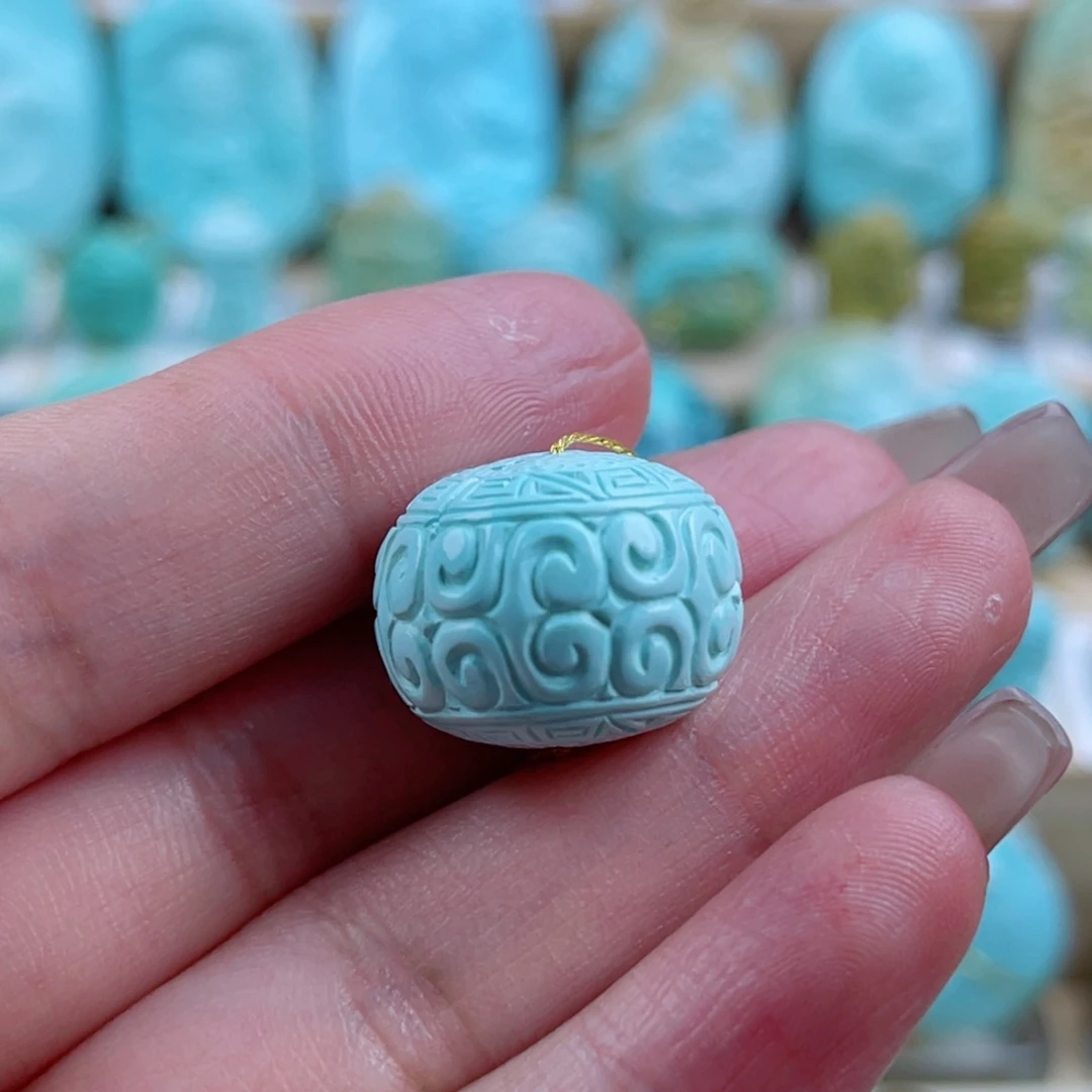 绿松石未镶嵌珠宝奇石18mm