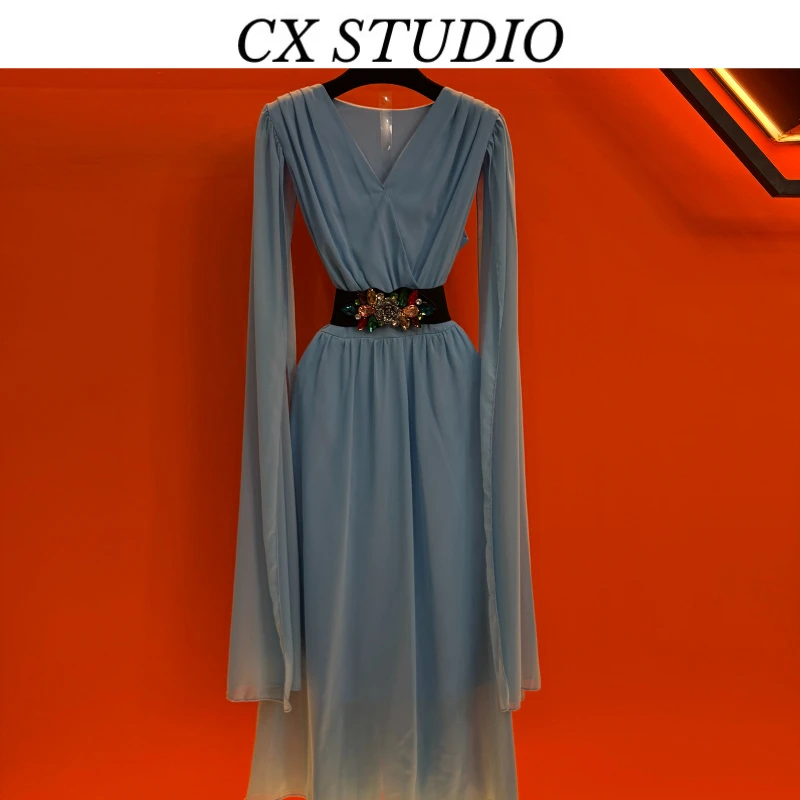 经典收腰轻奢时尚夏季连衣裙（定制女装）SP54