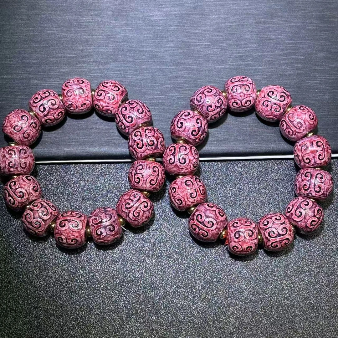 面面来财珠宝q-S8130-如意老型珠玛瑙手串-多样性发其一