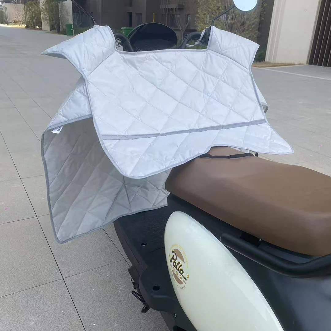 电动车挡风被夏季薄款防水防晒遮阳罩电瓶摩托车防雨隔热夏天防风