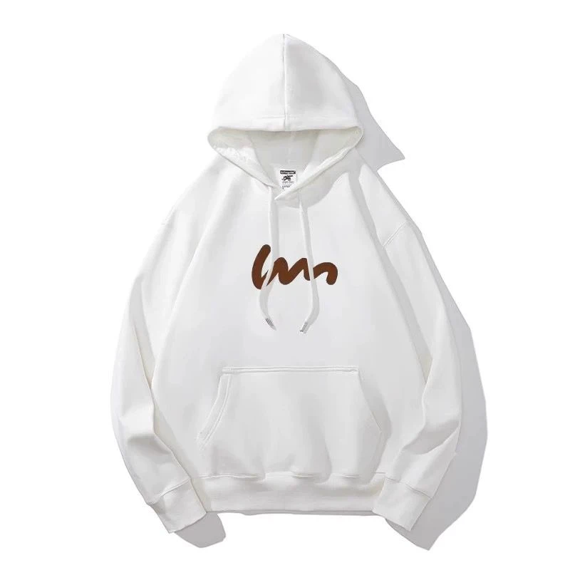 仓石一树简约随笔线连帽卫衣男生加绒套头百搭宽松简约情侣装外套