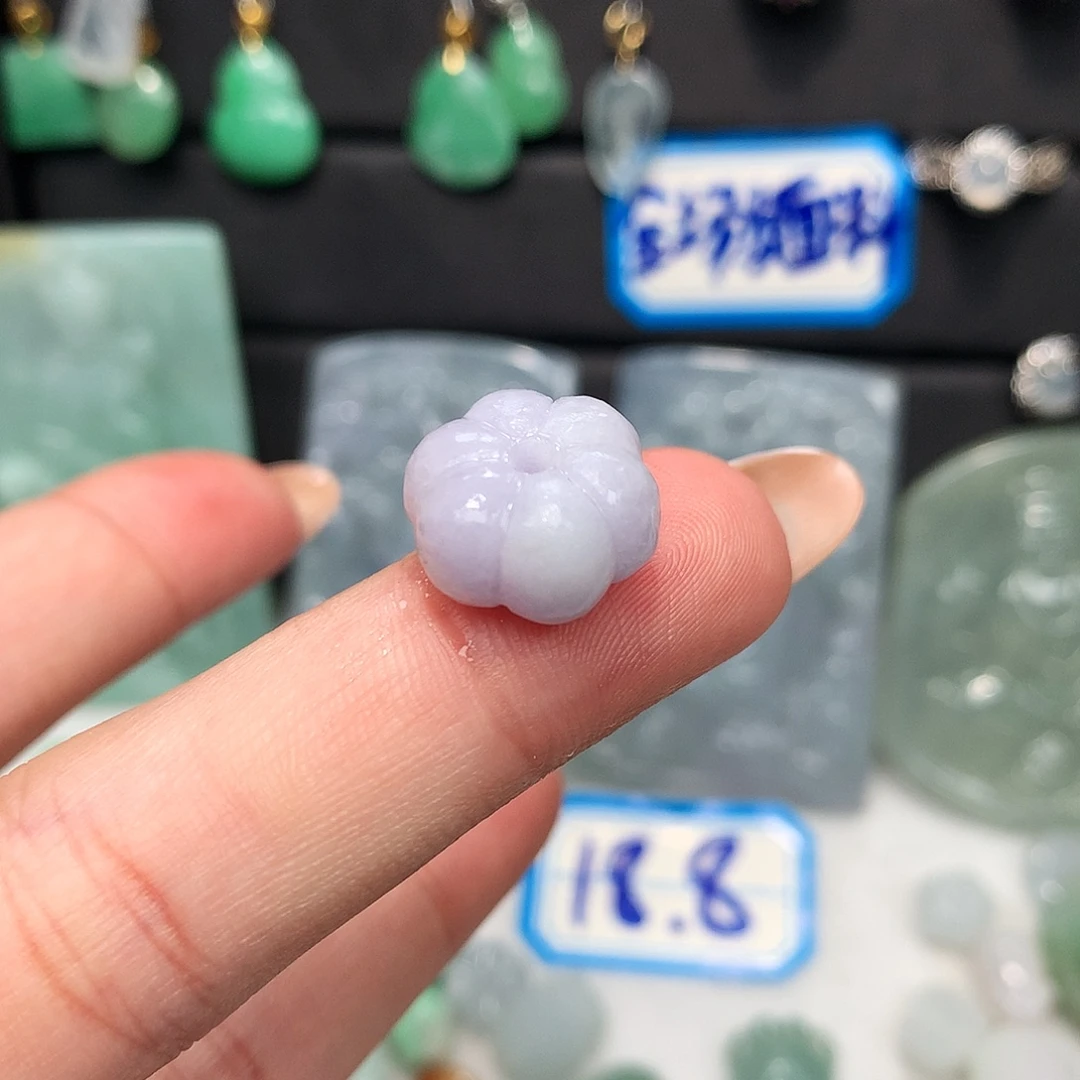 翡翠未镶嵌颈饰毛货紫罗兰南瓜