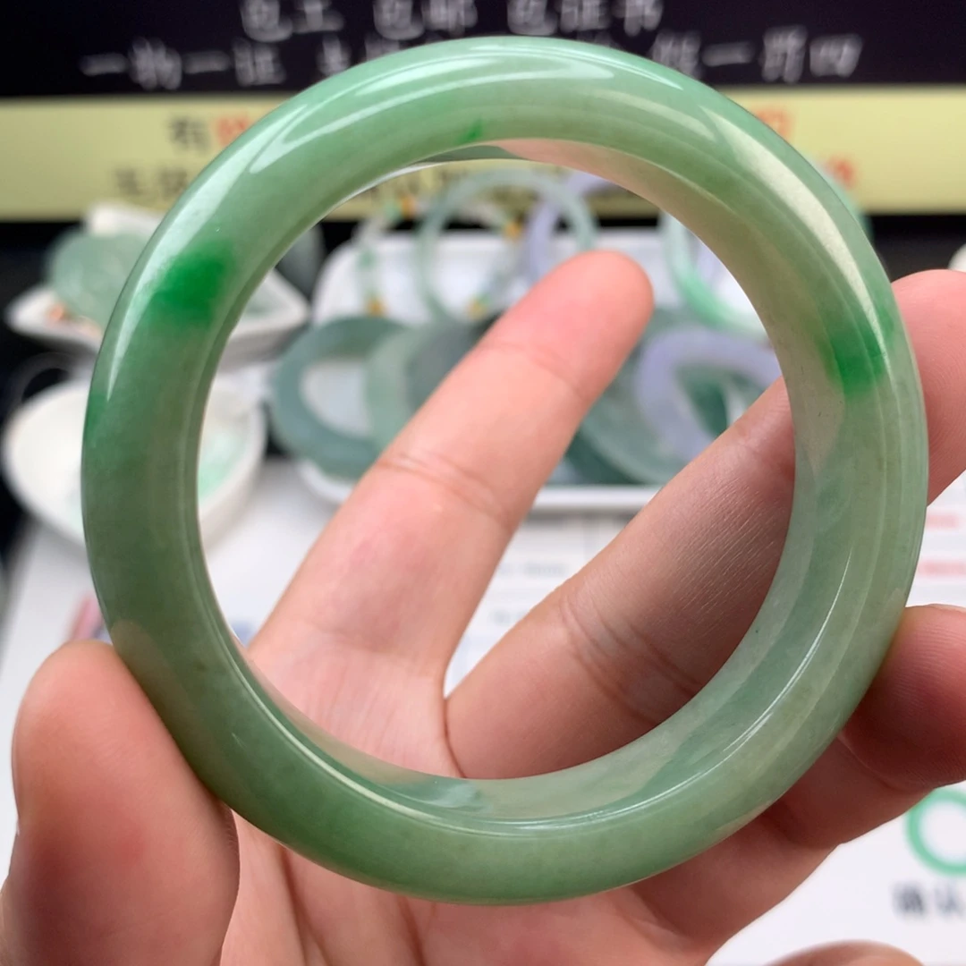 【闪购商品】定制翡翠未镶嵌53正圈