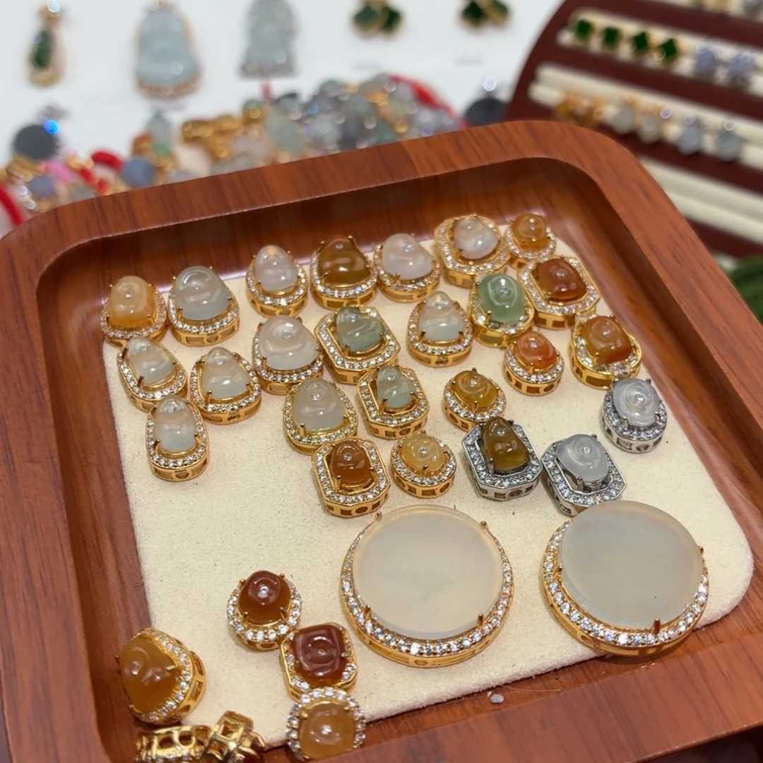 翡翠银S925镶嵌颈饰238一个