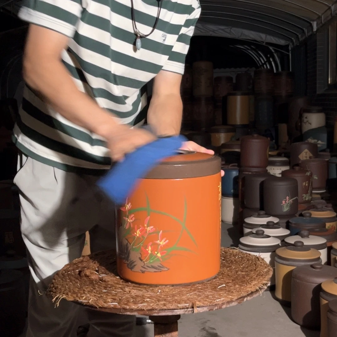 紫砂茶叶罐8 饼茶叶罐