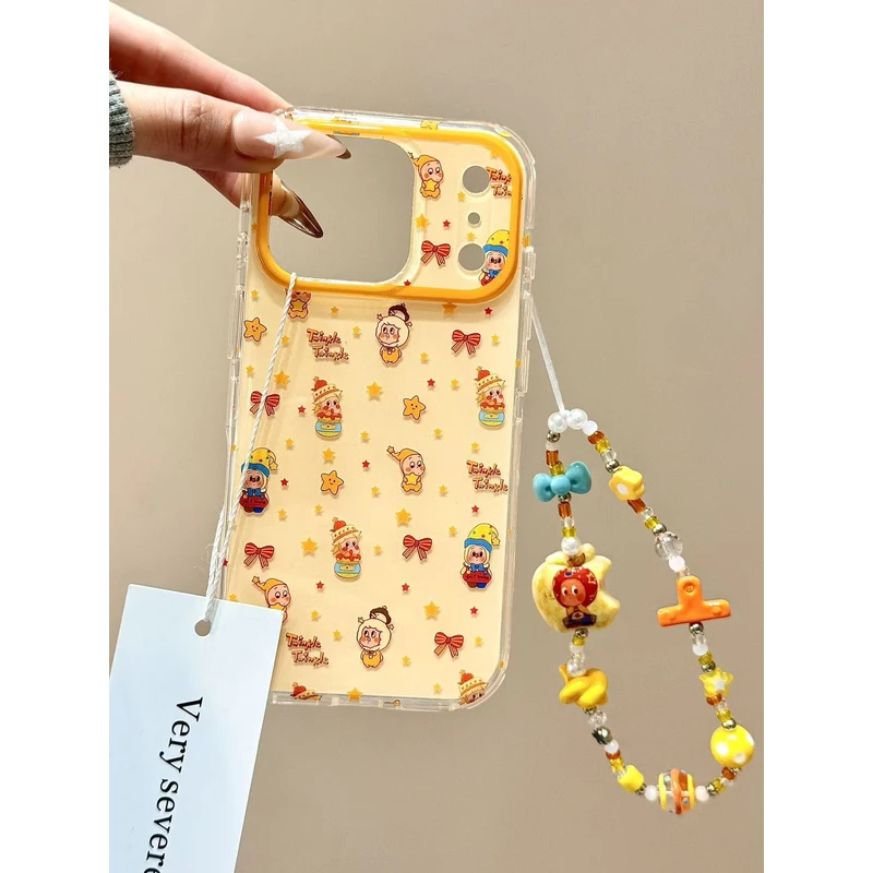 秋冬可爱雪人小丑星星男孩链条适用苹果17promax手机壳15iphone16