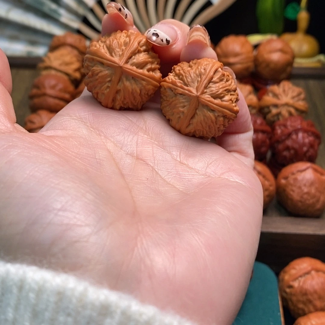 吊坠文玩核桃蚂蚁纹四棱