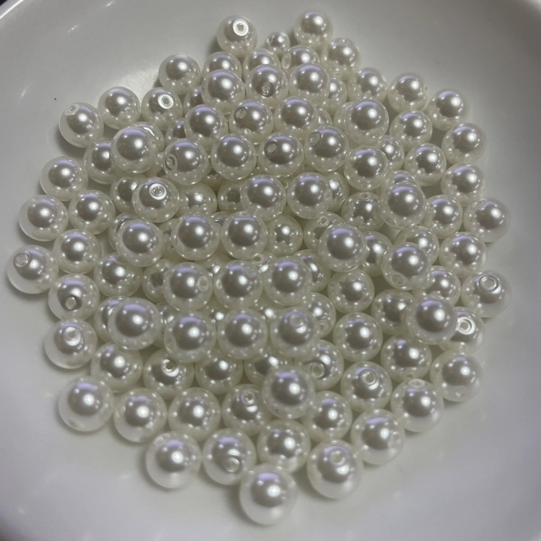 散珠白珍珠634--卡4MM -- 108颗(赠弹力绳)