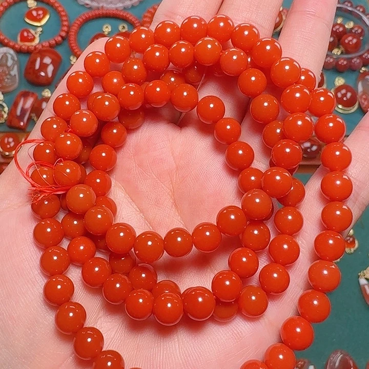 南红玛瑙未镶嵌7+多圈