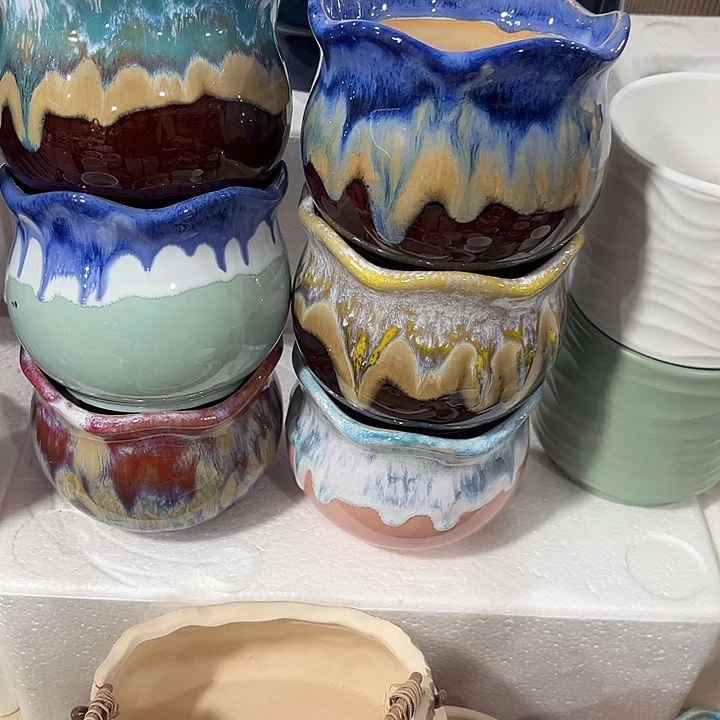 陶瓷花盆全场10包邮