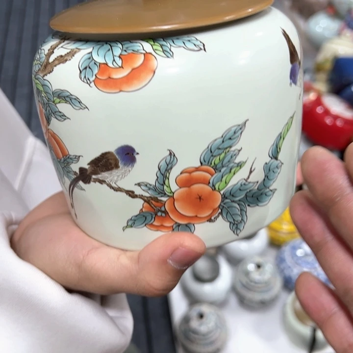 茶叶罐陶瓷家用储物罐轻微瑕疵品介意勿拍
