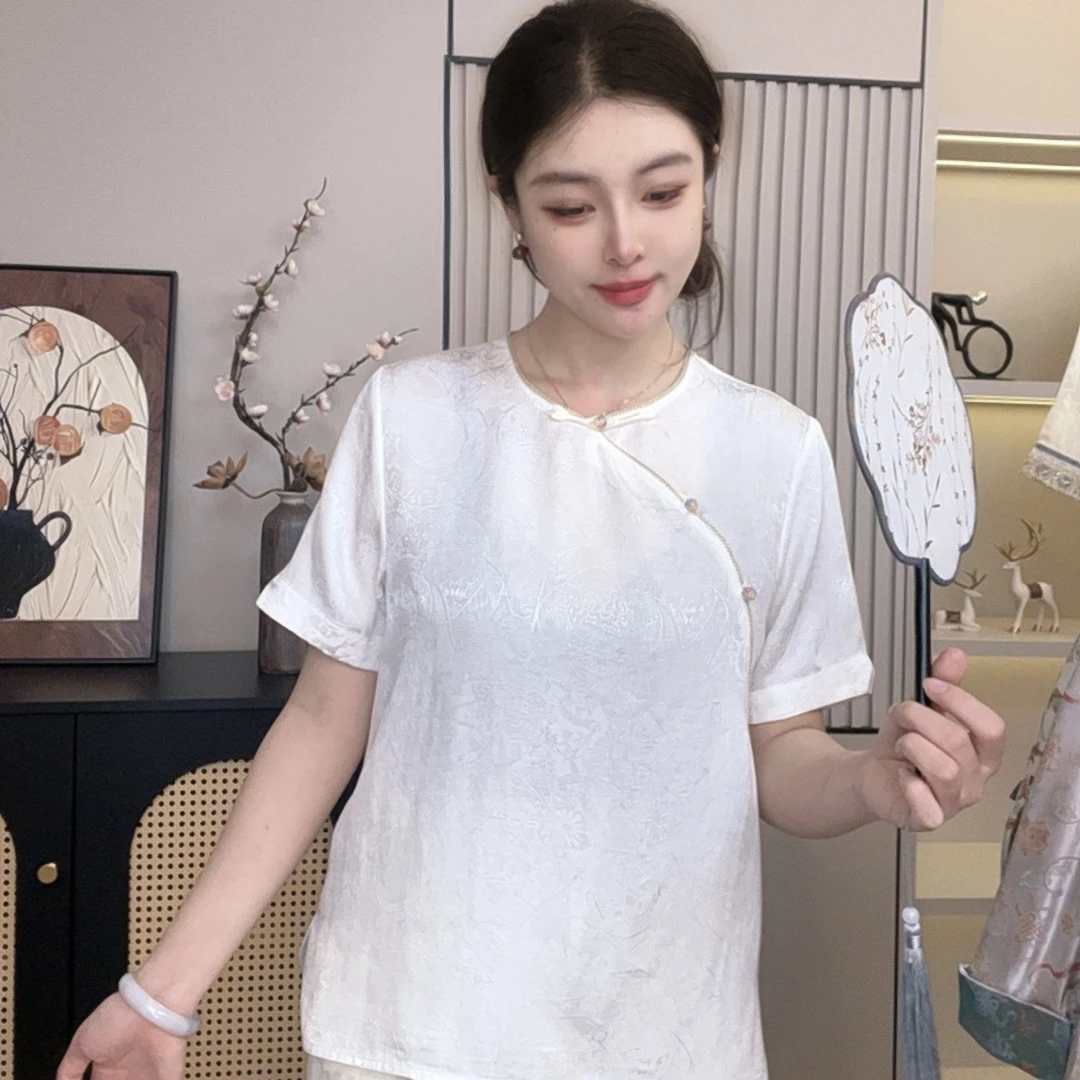 【素锦雅韵衫】新中式宋锦古法手工织造外套YC6373