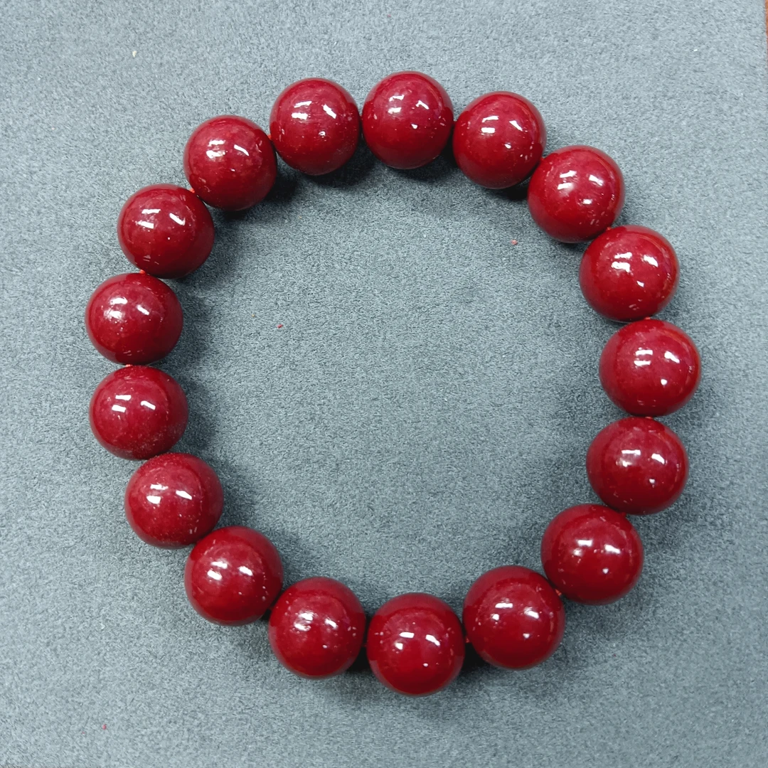 M318号-卡12mm牛红色手串