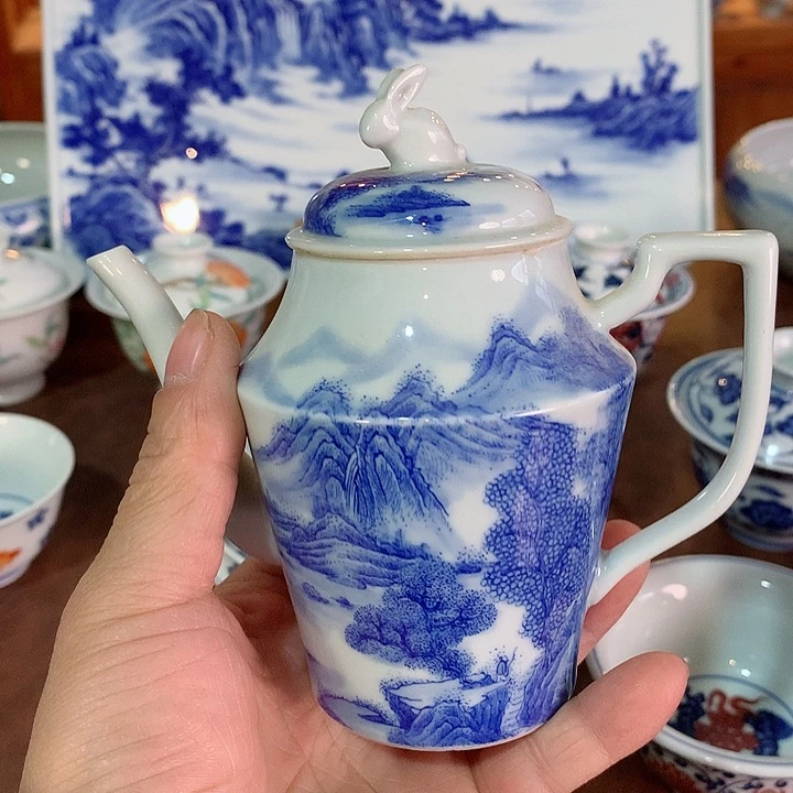 錡镇堂手工手绘壶