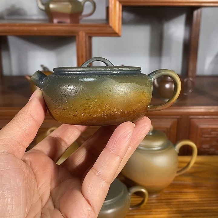 七***人茶壶紫砂100cc朱泥