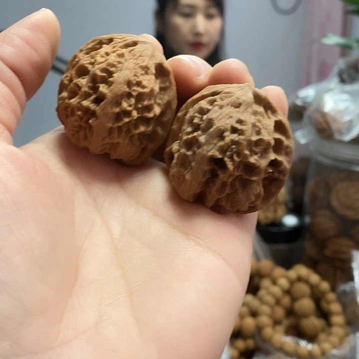 文玩核桃把件38野牛小众蜡皮