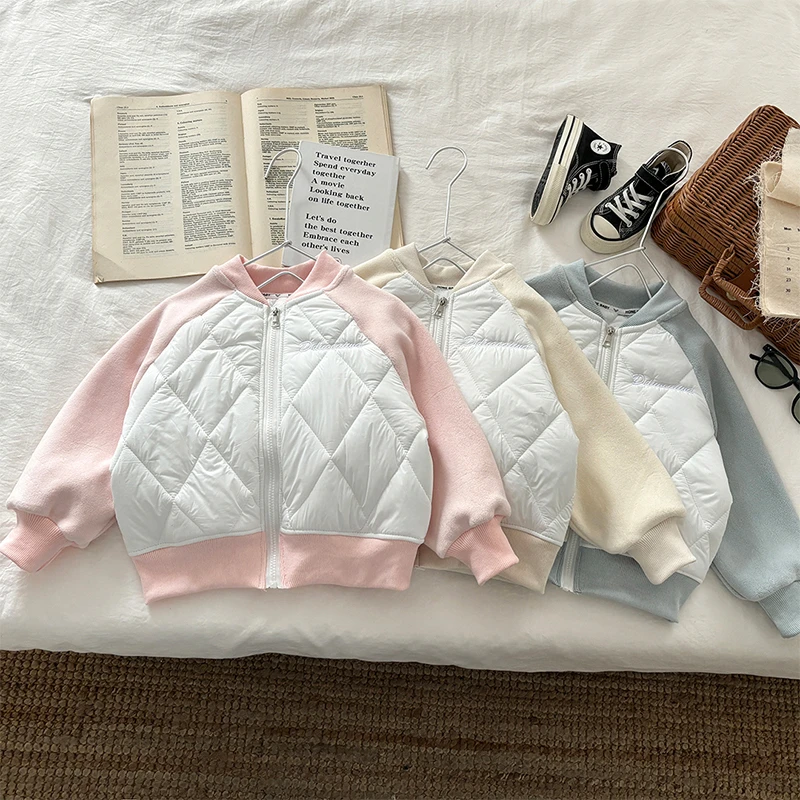 【软fufu~】儿童冬季校服神器内胆三层夹棉保暖男女童棉袄外套7692