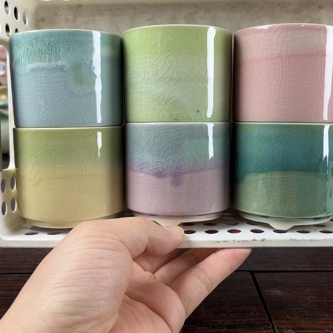 红陶量货/口6.5-7高深浅搭配发6个