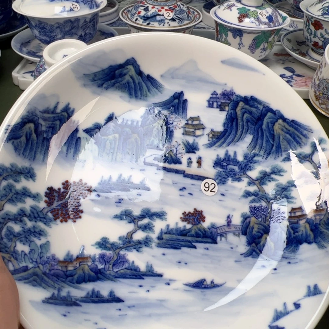 陶瓷景德镇纯手工纯手绘茶具木木92