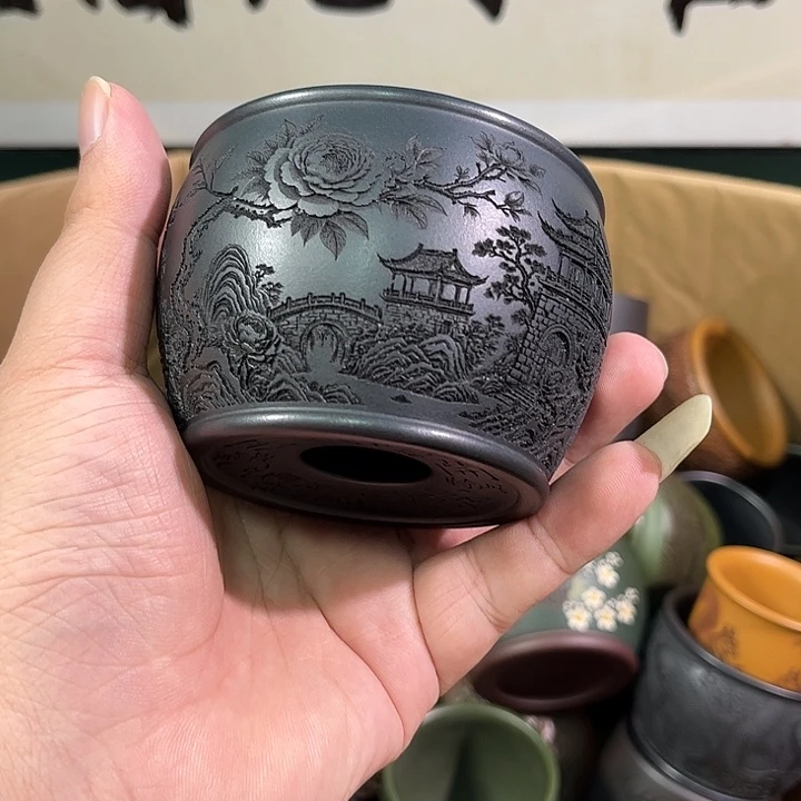 茶杯紫砂全手工紫砂主人杯