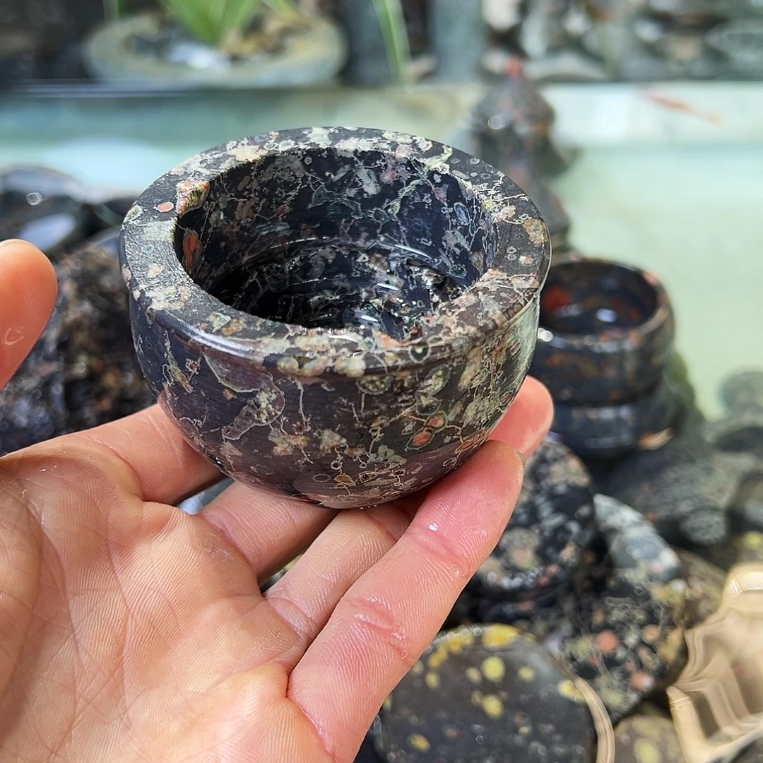 梅花玉鱼缸石微瑕不退不换