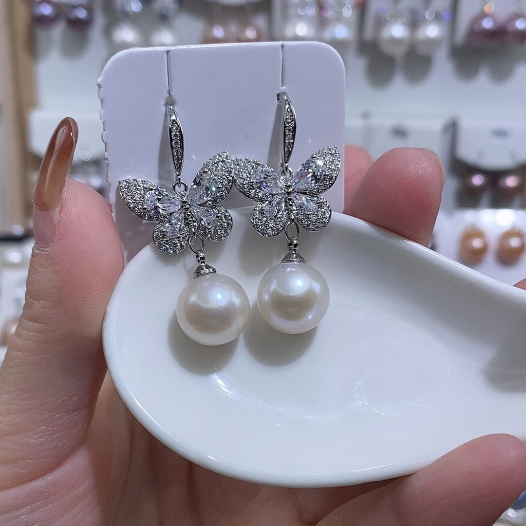 耳饰淡水珍珠未镶嵌w11.5