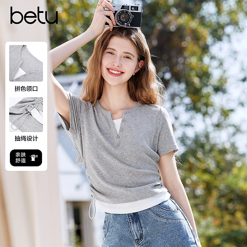 【欧若风】百图2025年夏季新款T恤2503T20