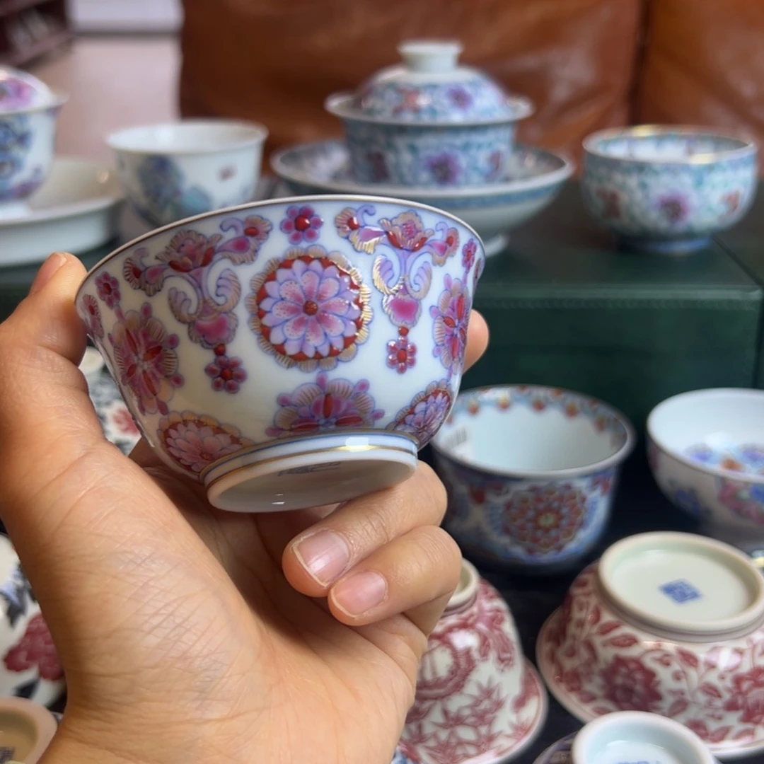 H冉月观隐绣球花马蹄杯