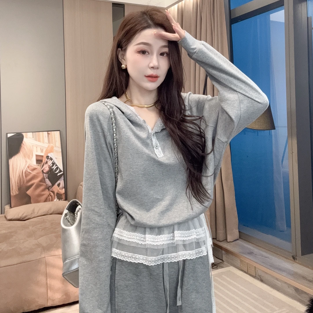 【静静衣橱】春季新款时尚休闲连帽宽松百搭套头显瘦长袖卫衣女680