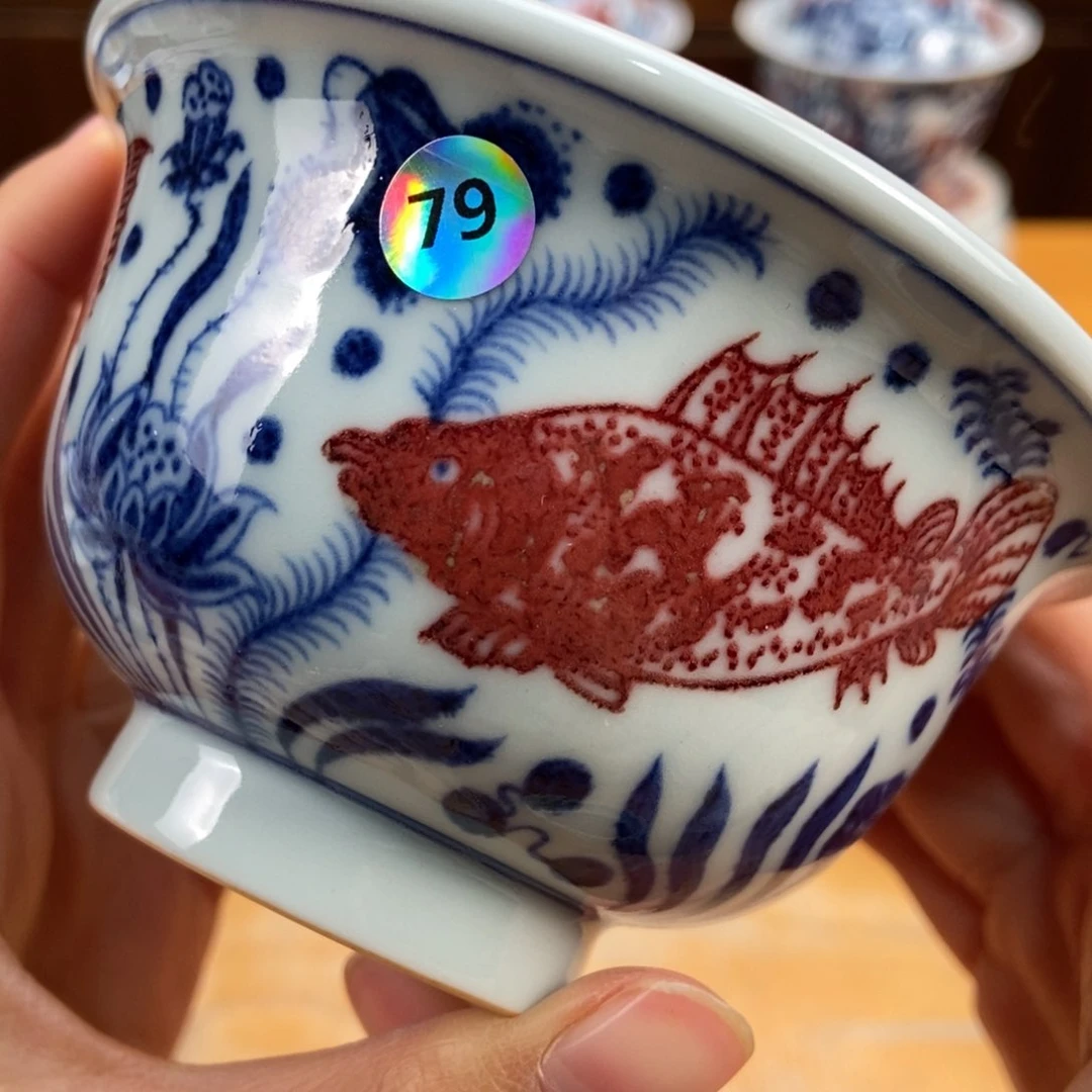 手绘现代茶具非古董